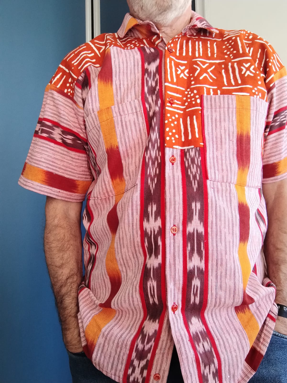 Camisa Ifá | Patchwork do Entardecer