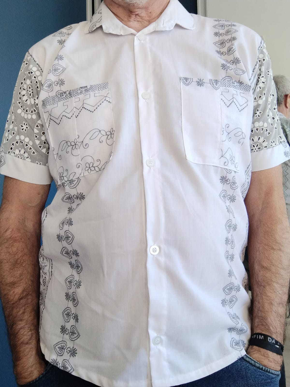 Camisa Oxalá | Bordado da Luz