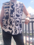Camisa Essência Geométrica Sem Manga