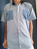Camisa Ogum Meji | Mosaico Azul