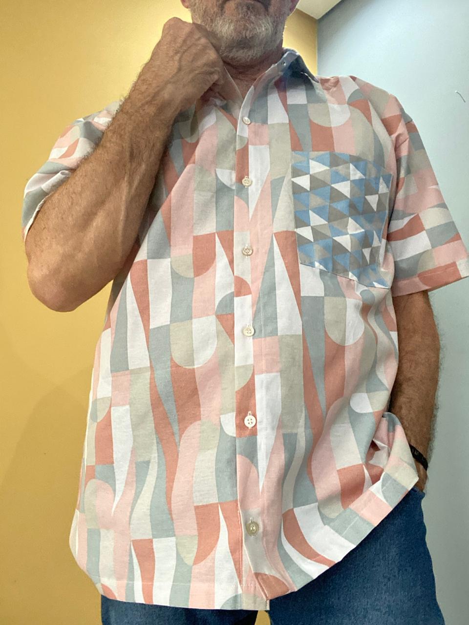 Camisa Ewé | Geometria das Dunas