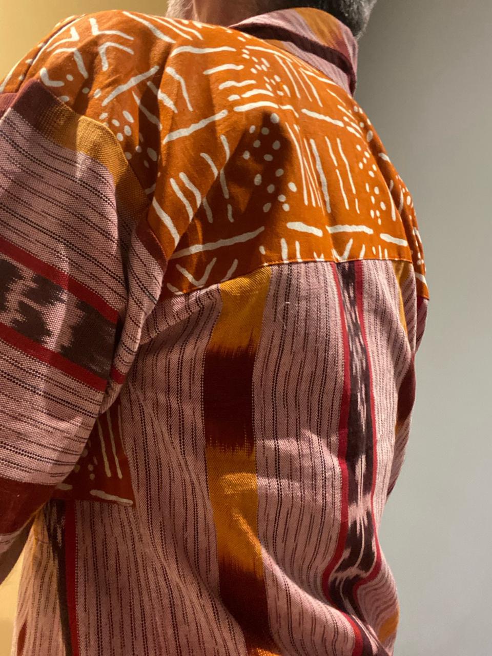 Camisa Ifá | Patchwork do Entardecer
